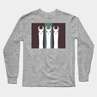 LLAMA TRIPLETS Long Sleeve T-Shirt